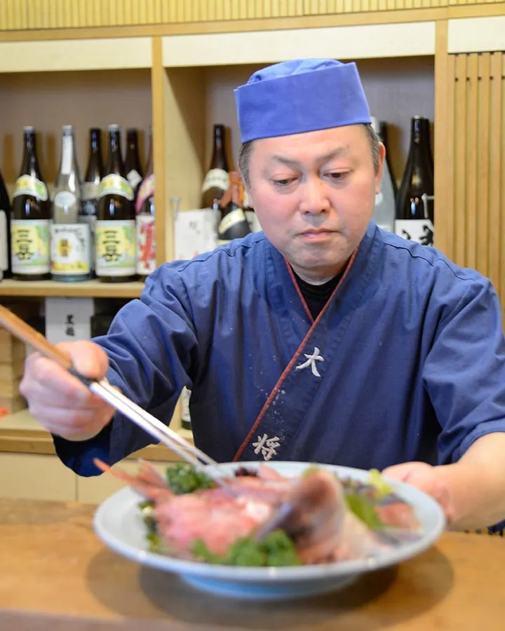 大将の店内